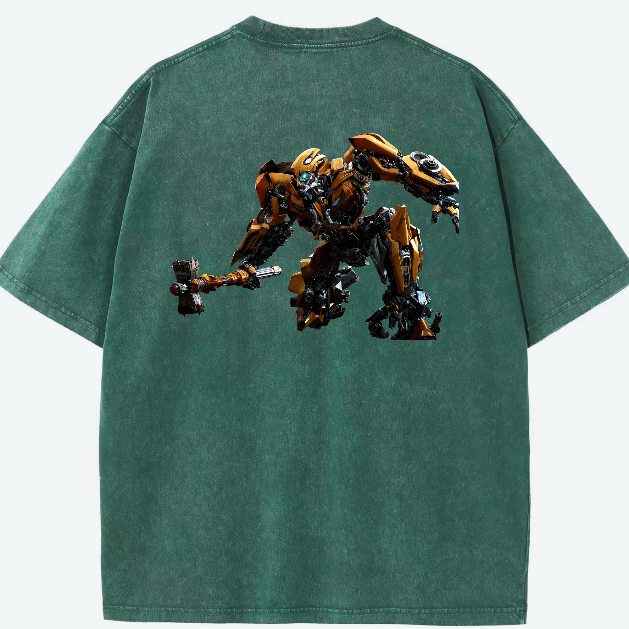 （画像用） Transformers トランスフォーマー 綿100% ヴィンテージ風 半袖Tシャツ（背面プリント）